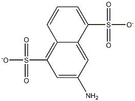 3-Amino-1,5-naphthalenedisulfonate 结构式