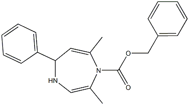 2,7-Dimethyl-5-phenyl-4,5-dihydro-1H-1,4-diazepine-1-carboxylic acid benzyl ester