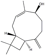 (1R,3Z,5S,9S)-4,11,11-Trimethyl-8-methylenebicyclo[7.2.0]undec-3-en-5-ol Structure