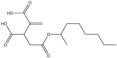3-Butene-1,2,3-tricarboxylic acid 2-octyl ester Structure