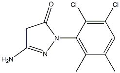 3-Amino-1-(2,3-dichloro-5,6-dimethylphenyl)-5(4H)-pyrazolone Structure