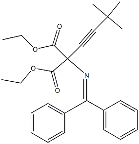 2-[(Diphenylmethylene)amino]-2-(3,3-dimethyl-1-butynyl)malonic acid diethyl ester