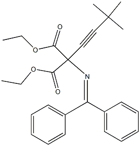  2-[(Diphenylmethylene)amino]-2-(3,3-dimethyl-1-butynyl)malonic acid diethyl ester