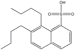 7,8-Dibutyl-1-naphthalenesulfonic acid,,结构式