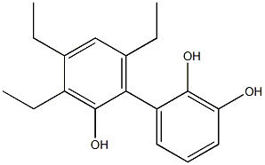 3',4',6'-Triethyl-1,1'-biphenyl-2,2',3-triol 结构式