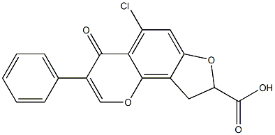  5-Chloro-8,9-dihydro-4-oxo-3-phenyl-4H-furo[2,3-h][1]benzopyran-8-carboxylic acid