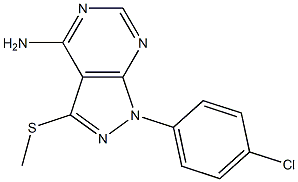 4-Amino-3-methylthio-1-(4-chlorophenyl)-1H-pyrazolo[3,4-d]pyrimidine