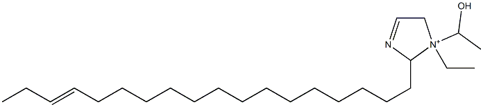 1-エチル-1-(1-ヒドロキシエチル)-2-(15-オクタデセニル)-3-イミダゾリン-1-イウム 化学構造式