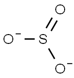 Sulfite anion Structure