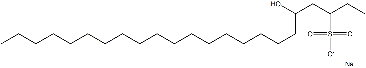 5-Hydroxytricosane-3-sulfonic acid sodium salt,,结构式