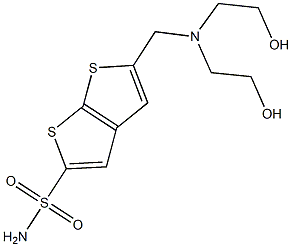 5-[[Bis(2-hydroxyethyl)amino]methyl]thieno[2,3-b]thiophene-2-sulfonamide|