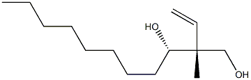 (1S,2R)-1-オクチル-2-メチル-2-ビニル-1,3-プロパンジオール 化学構造式