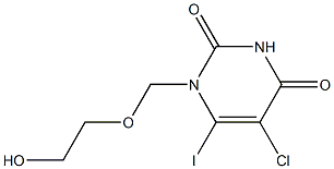 5-Chloro-1-[(2-hydroxyethoxy)methyl]-6-iodopyrimidine-2,4(1H,3H)-dione