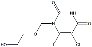  5-Chloro-1-[(2-hydroxyethoxy)methyl]-6-iodopyrimidine-2,4(1H,3H)-dione