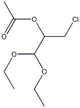 2-Acetyloxy-3-chloropropionaldehyde diethyl acetal Struktur