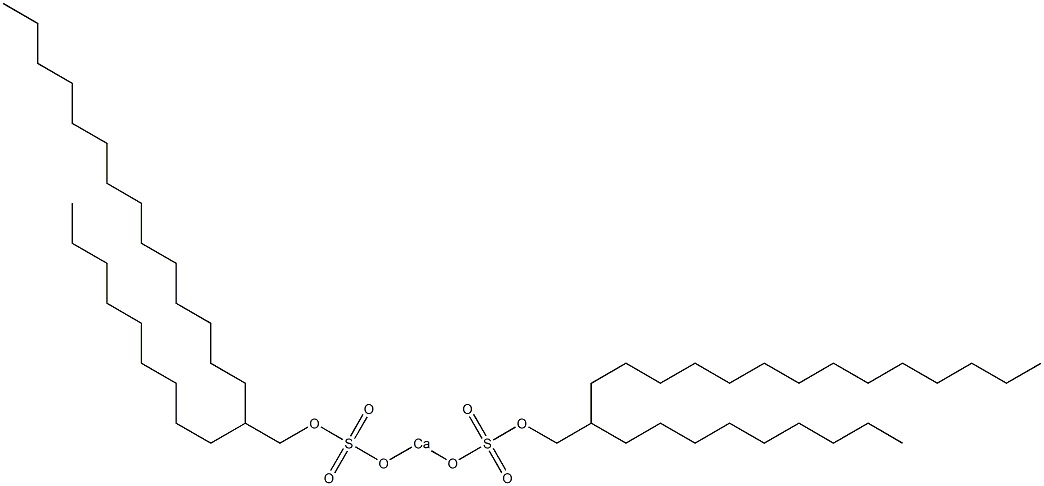 Bis(2-nonylhexadecyloxysulfonyloxy)calcium Struktur