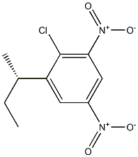 (+)-1-[(S)-sec-Butyl]-2-chloro-3,5-dinitrobenzene Structure