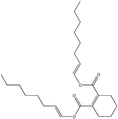 1-Cyclohexene-1,2-dicarboxylic acid bis(1-octenyl) ester,,结构式