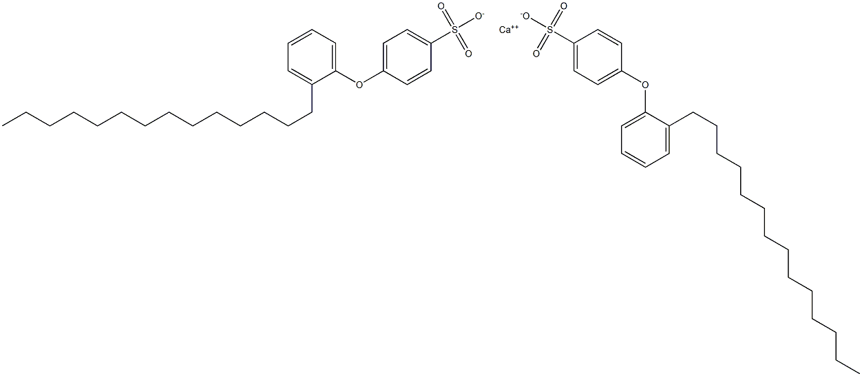 ビス[4-(2-テトラデシルフェノキシ)ベンゼンスルホン酸]カルシウム 化学構造式