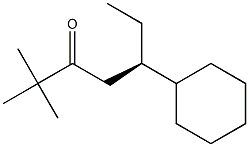 [R,(-)]-5-Cyclohexyl-2,2-dimethyl-3-heptanone Struktur