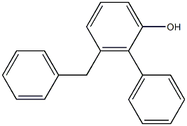 2-フェニル-3-ベンジルフェノール 化学構造式