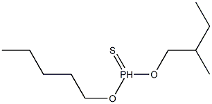 チオホスホン酸O-(2-メチルブチル)O-ペンチル 化学構造式