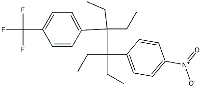  3,4-Diethyl-3-(4-trifluoromethylphenyl)-4-(4-nitrophenyl)hexane