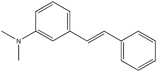 3-(ジメチルアミノ)スチルベン 化学構造式