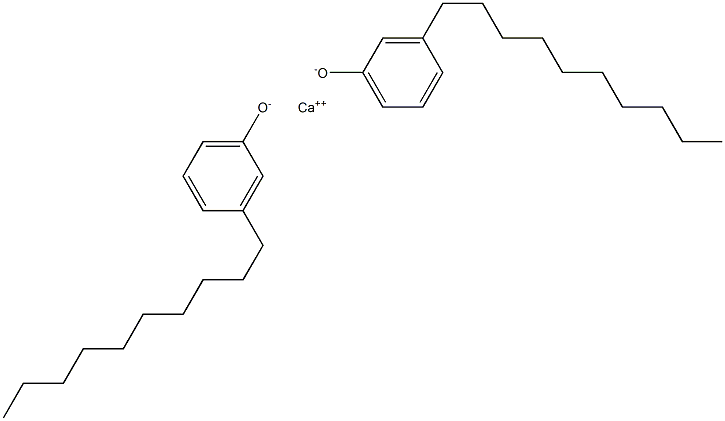 Calcium bis(3-decylphenolate) Structure