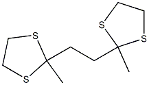 2,2'-エチレンビス(2-メチル-1,3-ジチオラン) 化学構造式