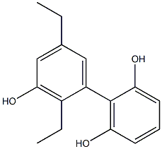 2',5'-Diethyl-1,1'-biphenyl-2,3',6-triol