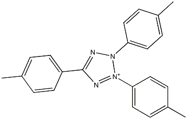 2,3,5-Tris(p-tolyl)-2H-tetrazol-3-ium 结构式