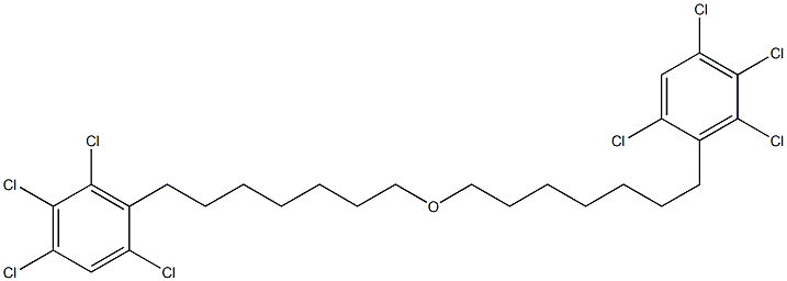 2,4,5,6-Tetrachlorophenylheptyl ether Struktur
