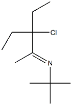 N-(tert-Butyl)-N-(3-chloro-3-ethylpentan-2-ylidene)amine