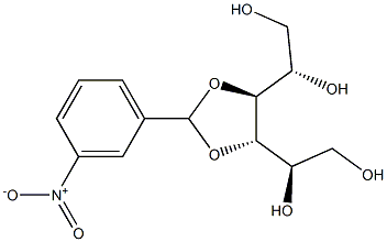 3-O,4-O-(3-Nitrobenzylidene)-L-glucitol Structure