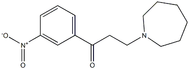 3-(Hexahydro-1H-azepin-1-yl)-1-(3-nitrophenyl)-1-propanone Struktur