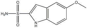 5-Methoxy-1H-indole-2-sulfonamide,,结构式
