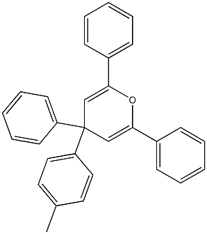 2,4,6-Triphenyl-4-(4-methylphenyl)-4H-pyran Struktur