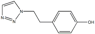 4-[2-(1H-1,2,3-Triazol-1-yl)ethyl]phenol,,结构式