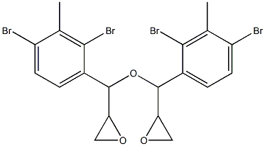 2,4-Dibromo-3-methylphenylglycidyl ether Struktur