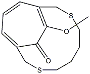 15-Methoxy-3,8-dithiabicyclo[8.3.2]pentadeca-1(13),10(15),11-trien-14-one Structure