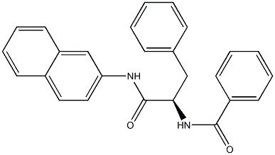 (2R)-2-(Benzoylamino)-3-phenyl-N-(2-naphtyl)propanamide 结构式