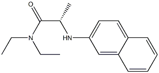 N1,N1-Diethyl-N2-(2-naphtyl)-L-alaninamide 结构式