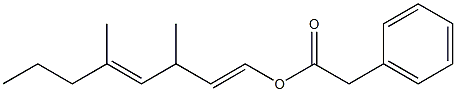 Phenylacetic acid 3,5-dimethyl-1,4-octadienyl ester