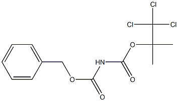 N-[(1,1-Dimethyl-2,2,2-trichloroethyl)oxycarbonyl]carbamic acid benzyl ester,,结构式