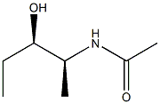 N-[(1S,2R)-1-メチル-2-ヒドロキシブチル]アセトアミド 化学構造式