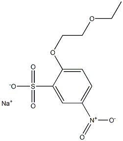 2-(2-Ethoxyethoxy)-5-nitrobenzenesulfonic acid sodium salt,,结构式