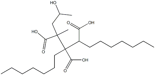 Butane-1,2,3-tricarboxylic acid 3-(2-hydroxypropyl)1,2-diheptyl ester,,结构式