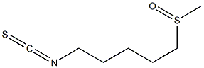 5-メチルスルフィニルペンチルイソチオシアナート 化学構造式