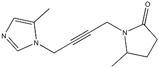 5-Methyl-1-[4-(5-methyl-1H-imidazol-1-yl)-2-butynyl]pyrrolidin-2-one